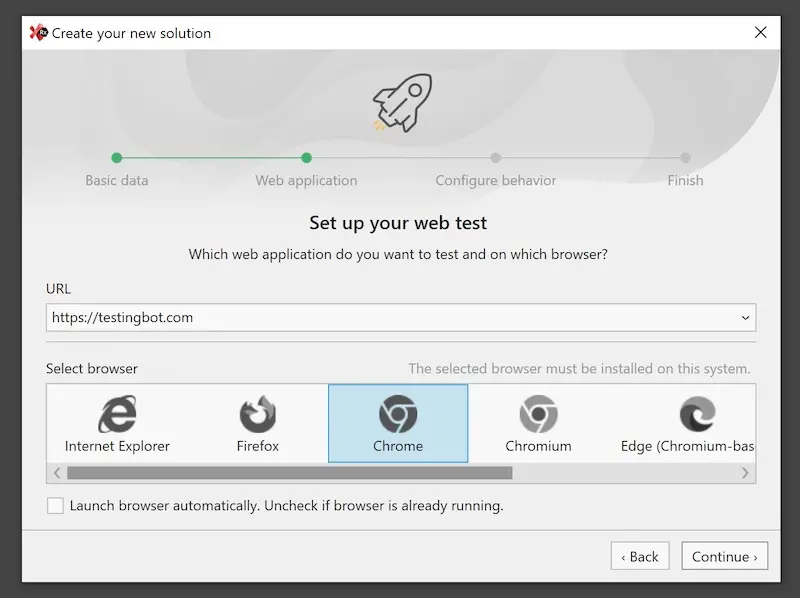 Ranorex Browser Test